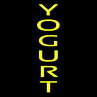Vertical Yellow Yogurt Neontábla