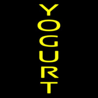 Vertical Yellow Yogurt Neontábla
