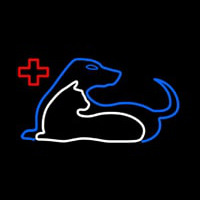 Vet Cat Dog Logo Neontábla