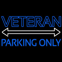 Veteran Parking Only Neontábla