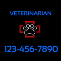 Veterinarian With Phone Number Neontábla