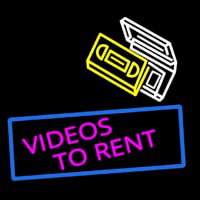 Videos To Rent Neontábla