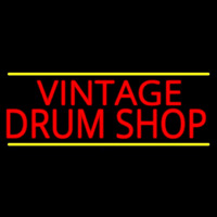 Vintage Drum Shop 2 Neontábla