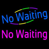 Waiting No Waiting Neontábla
