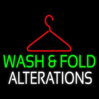 Wash And Fold Alterations Neontábla