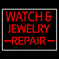 Watch And Jewelry Repair Red Neontábla