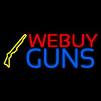 We Buy Guns Neontábla