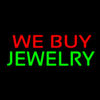 We Buy Jewelry Block Neontábla