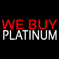 We Buy Platinum Neontábla