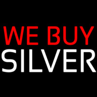 We Buy Silver Neontábla