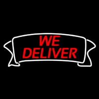 We Deliver Banner Neontábla