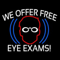 We Offer Free Eye E ams Neontábla