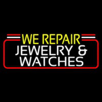 We Repair Jewelry And Watches Neontábla