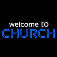 Welcome To Church Neontábla