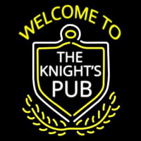 Welcome To The Knights Pub Neontábla