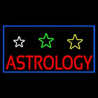 White Astrology Neontábla