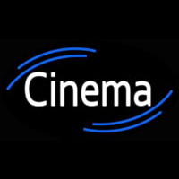 White Cinema Neontábla