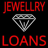 White Diamond Jewelry Loans Neontábla