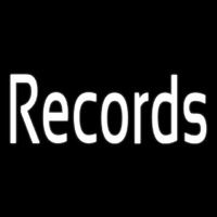 White Records 1 Neontábla