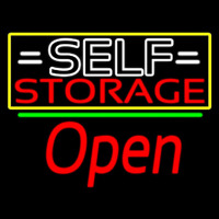 White Self Storage Block With Open 2 Neontábla
