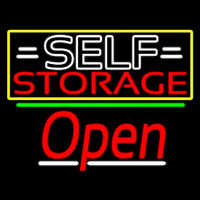 White Self Storage Block With Open 3 Neontábla