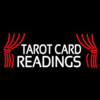 White Tarot Card Readings Neontábla