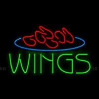 Wings Food Neontábla