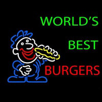 Worlds Best Burgers Neontábla