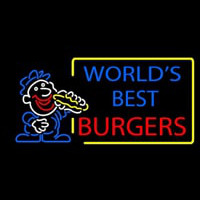 Worlds Best Burgers Neontábla