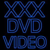 X   Dvd Video Neontábla