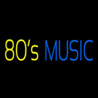 Yellow 80s Blue Music Neontábla
