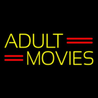 Yellow Adult Movies Neontábla