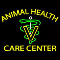 Yellow Animal Health Care Center Neontábla