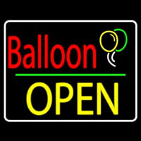 Yellow Block Open Balloon Neontábla