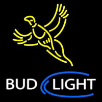 Yellow Busch Light Pheasant Beer Sign Neontábla