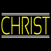 Yellow Christ Neontábla