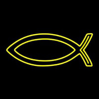 Yellow Christian Neontábla
