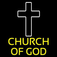 Yellow Church Of God Neontábla