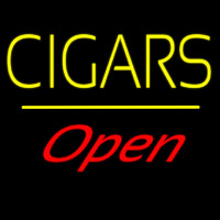 Yellow Cigars Open Line Neontábla