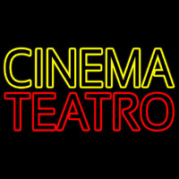 Yellow Cinema Red Teatro Neontábla