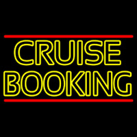 Yellow Cruise Booking Neontábla