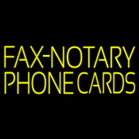 Yellow Fa  Notary Phone Cards 1 Neontábla