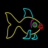 Yellow Fish 1 Neontábla