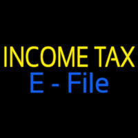 Yellow Income Ta  E File Neontábla