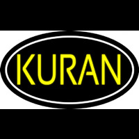 Yellow Kuran With Border Neontábla