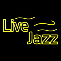 Yellow Live Jazz Neontábla