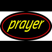Yellow Prayer With Border Neontábla