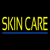 Yellow Skin Care Blue Line Neontábla