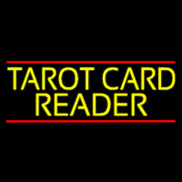 Yellow Tarot Card Reader Block Neontábla
