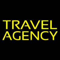 Yellow Travel Agency Neontábla